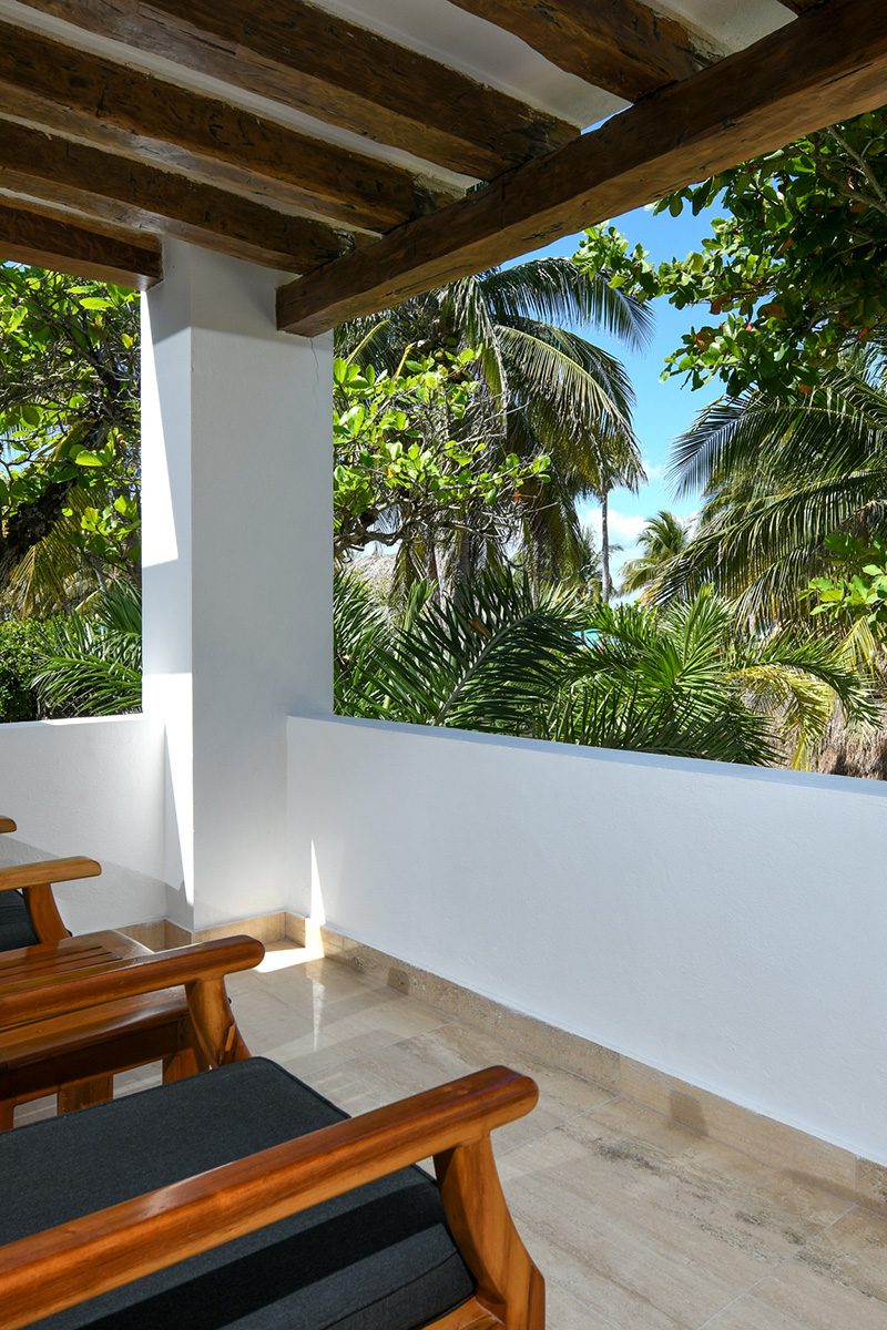 Terraza de la suite al amanecer