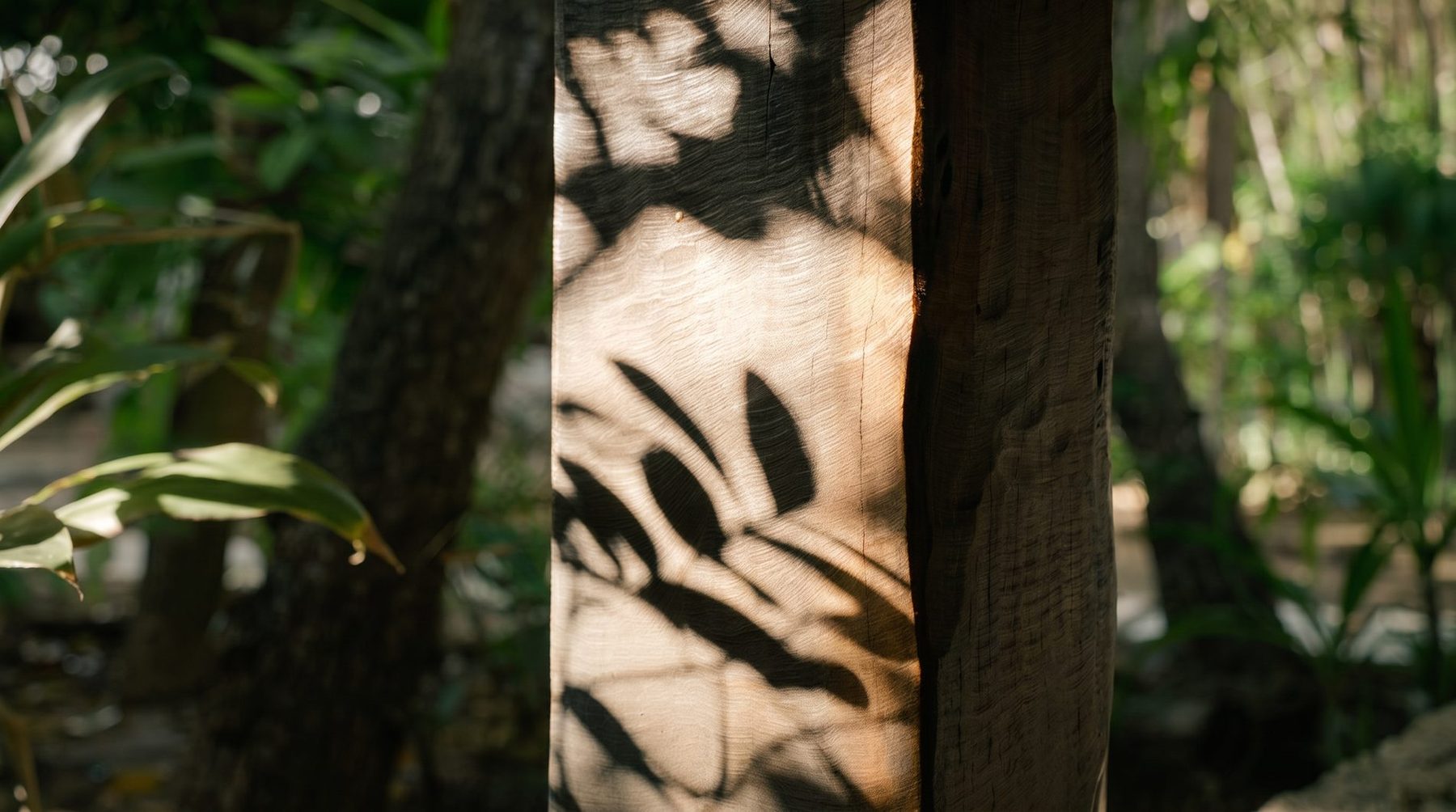 Raíces y textura de la vegetación de la isla